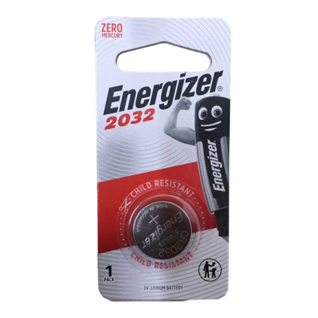 Pin 3v Lithium Energizer CR2032 ECR2032 chính hãng (Loại Vỉ 1viên)