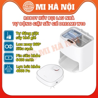 Robot Hút Bụi Lau Nhà Dreame Bot W10 -Bảo hành 12 tháng- Tự Động Giặt Giẻ, Sấy Khô Giẻ Lau