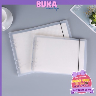 Bìa sổ còng 6 lỗ A4 B5 khổ giấy ngang phụ kiện văn phòng phẩm DecorMe