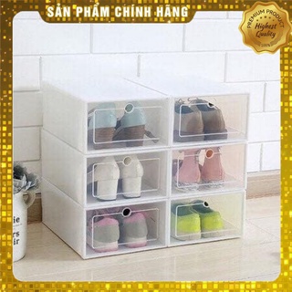 COMBO 3 HỘP ĐỰNG GIÀY DÉP BẰNG NHỰA CỨNG TRONG SUỐT