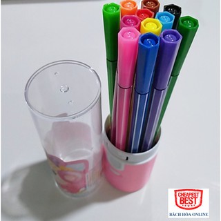 [Ảnh Thật]Bút Lông Màu, Dạ Màu Ống 12 Màu Gstar LM-608D