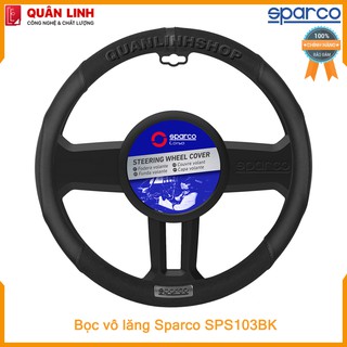 Bọc vô lăng cao cấp chính hãng Sparco  SPS103BK