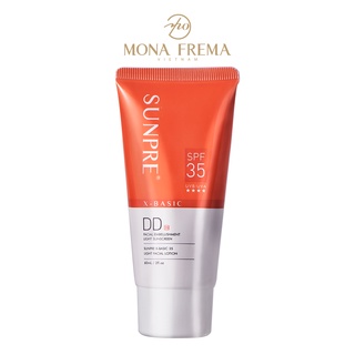 Kem chống nắng màu kem nền Mona Frema SUNPRE DD Xbasic 35 Light Facial Lotion