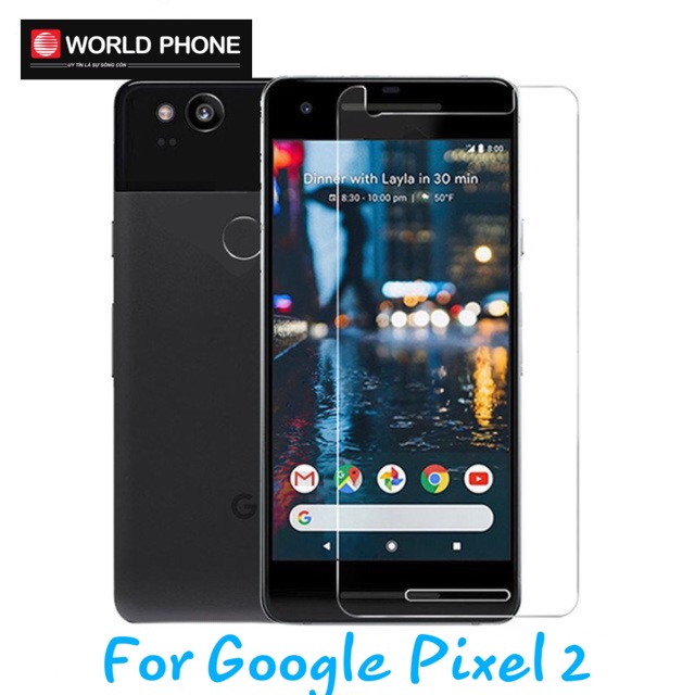 Combo 2 miếng dán cường lực Google Pixel 2 cực đẹp, dễ dán