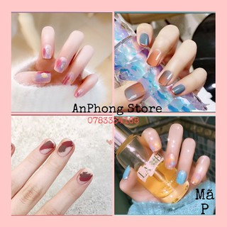 [BST NAIL] BỘ 24 MÓNG TAY GIẢ MÃ P SANG TRỌNG, NGHỆ THUẬT.