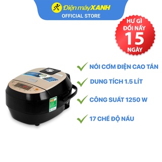 Nồi cơm điện cao tần Midea MB-HS4007 1.5 lít 1250 W Giữ ấm từ 12 - 24 giờ - Chính hãng BH 12 tháng
