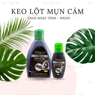 Keo lột mụn cám than hoạt tính Wego 60gram &amp; 200gram hỗ trợ lấy mụn cám hiệu quả
