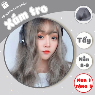 Thuốc nhuộm tóc tại nhà Xám Khói Sáng - Xám Tro - kèm oxi - cần sử dụng tẩy - Keaihairdye