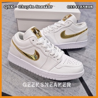[GeekSneaker] Giày Thể Thao Cổ thấp | Sneaker Jordan 1 Low Metallic Gold