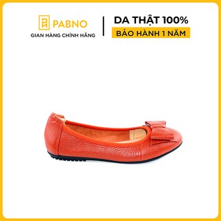 [Da thật 100%] Giày búp bê nơ đế bệt thời trang cao cấp - Bảo Hành 12 tháng - PABNO PN19009