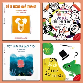 [Mã LIFEMALL9944 giảm 15% đơn 99K] Sách - Ehon Màu sắc - Bộ 4 quyển (dành cho trẻ từ 0-6 tuổi)