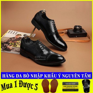 [HÀNG CAO CẤP]Giày tây nam công sở chất liệu da bò cao cấp phong cách sang trọng lịch lãm AQ339