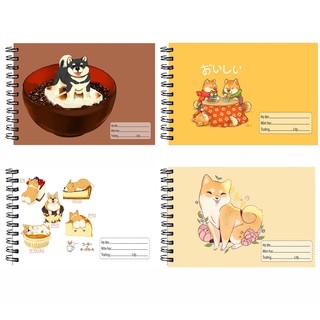 Vở vẽ chó shiba lò xo A5 VV5I6 20 tờ thần tượng kpop army hoạt hình cute dễ thương