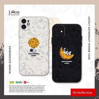 Vỏ ốp iPhone Lovely Astronaut chống sốc cho iPhone 6/6pl/6s/6spl/7/7pl/8/8pl/x/xs/11/12/13/pro/max - Chinchincase