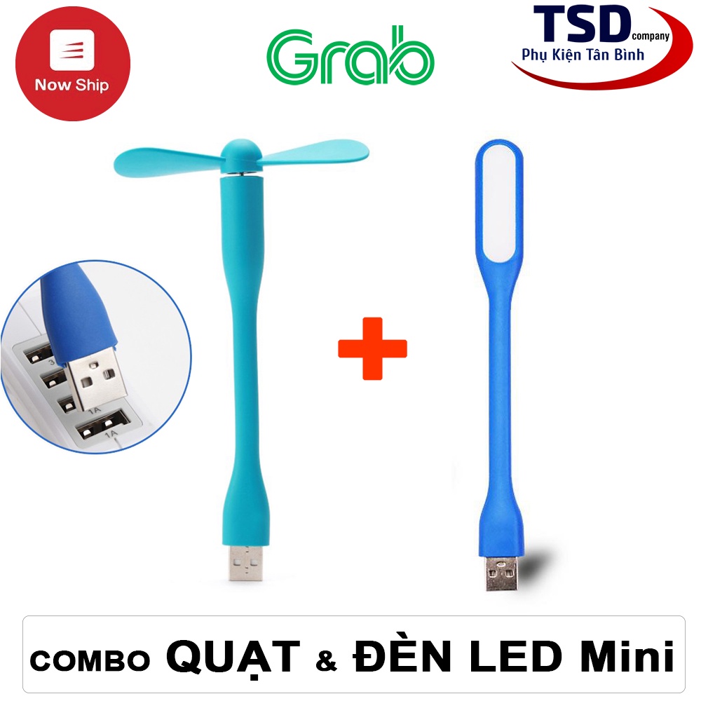 Combo Đèn Led USB & Quạt Mini Siêu Mát