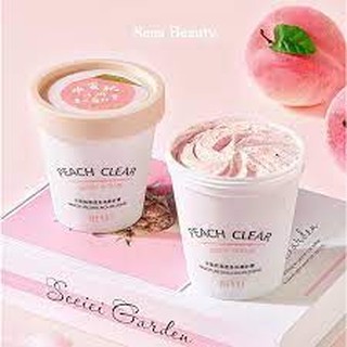 Kem Tẩy Da Chết Body Đào Peach Clear 200ML - Hàng Hot LỌ TRÒN