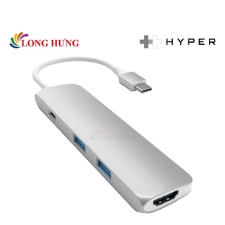 Cổng chuyển đổi HyperDrive 4-in-1 USB-C Hub GN22B - Hàng chính hãng