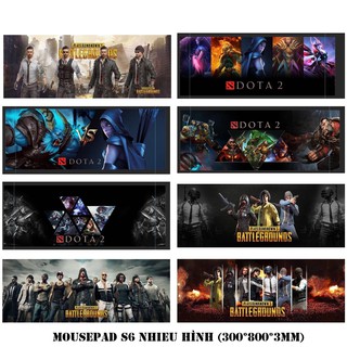 MOUSEPAD LÓT CHUỘT BÀN DI CHUỘT NHIỀU HÌNH GAME S6 (300*800*3mm) LÓT FULL BÀN PHÍM