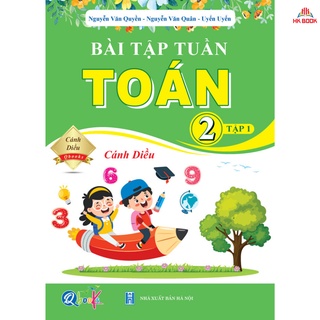 Sách - Bài Tập Tuần Toán Lớp 2 - Cánh Diều - Tập 1 (1 cuốn)