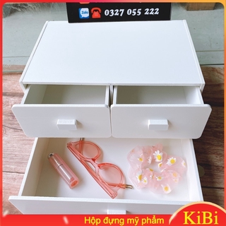 Tủ mini đa năng đựng mỹ phẩm đựng kính mắt hoặc văn phòng phẩm rất tiện dụng 30cm. [Hàng có sẵn]