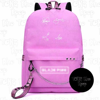 Balo thông minh HỒNG in hình BLACKPINK LISA JISO JENNIE ROSE idol kpop đi học xinh xắn