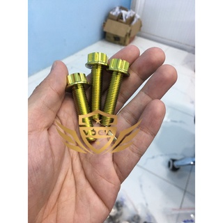Ốc Titan đầu Salaya Gr5 10li40 10li4 bắt gắp Vario, treo pô Ex Exiter Sirius bắt chân phuộc