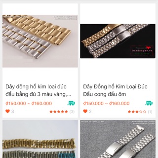 Conbo dây đúc đầu ôm trắng thay dây đồng hồ giá tốt