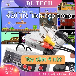 Máy chơi game NES 620 Game Truyền thống cổng AV tặng 2 tay cầm DL TECH