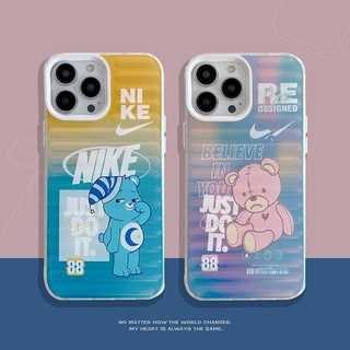 Ốp Điện Thoại In Hình Gấu Sang Trọng Cho iphone 14 Pro Max i14 14plus 13 Pro Max i13 13pro 11ProMax i11 X XR Xs Max 12Pro 12 Pro Max