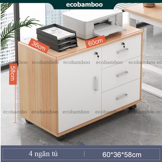 Tủ hồ để hồ sơ tài liệu văn phòng, Kệ để máy in thiết kế có khóa ngăn tủ ngăn kéo lưu trữ bánh xe di chuyển dễ dàng