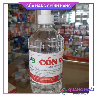 Cồn y tế Ethanol 70 độ, 90 độ chai 500ml