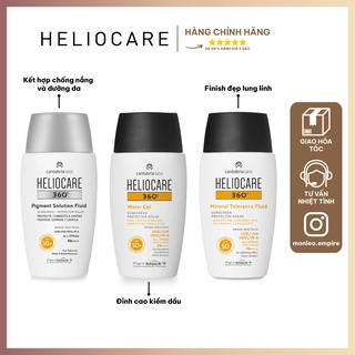 Kem chống nắng Heliocare 360 Water Gel/Mineral Tolerance/Pigment Solution Fluid SPF50+ 50ml
