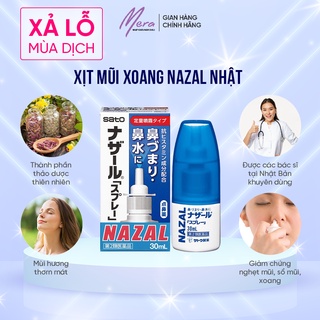Xịt mũi Nazal Nhật Bản 30ml - Xịt Ngạt Mũi, Sổ Mũi, Xoang