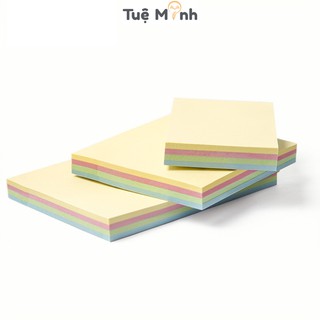Tập 100 tờ note ghi chú 4 màu Baoke, giấy trang trí màu trơn NO09 nhiều cỡ