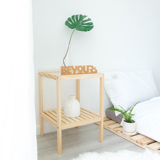 Kệ gỗ đầu Giường BEYOURs Glass shelf Natural - Sản phẩm Tặng Kèm Khi Mua Giường Acep - Nội Thất Phòng Ngủ