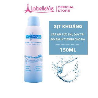 [HB Gift] Nước Xịt khoáng Dollania dưỡng da, cấp ẩm, cấp nước cho da, giúp da ẩm mượt mịn màng chính hãng 150ml