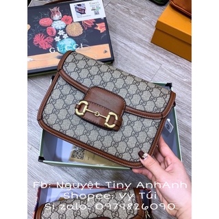 Túi chữ G HNH da trơn và vân tăm size 22- size 25 full box video ảnh thạ shop