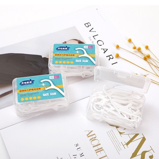 Chỉ nha khoa Pilu hộp 50 tăm xỉa vệ sinh răng miệng sạch sẽ, tiện lợi TAMCHI01