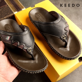 [Ưu Đãi Mùa Dịch] Dép kẹp da cao cấp, Dép da bò thật cực xịn KATT-KH505