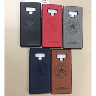 Ốp lưng cho Galaxy Note 9 giả da Converse chống sốc siêu đẹp
