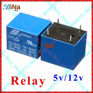 Relay 5V/12V 10A/250V  5 chân