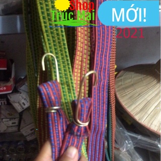 Dây chun,dây co vải chằng hàng chuyên dụng siêu bền có móc 2 đầu bản đại 2.5cm*220cm  Npp Phùng Trúc Mai