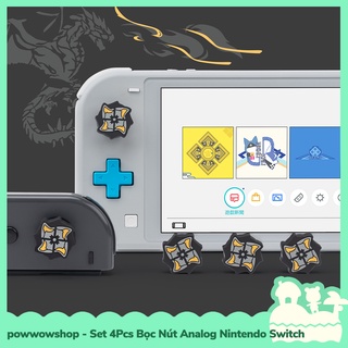 [Sẵn VN - Hỏa Tốc] Set 4Pcs Bọc Nút Shuriken Analog Joycon Cho Máy Game Cầm Tay Nintendo Switch / Lite Monster Hunter