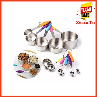 Bộ 10 Muỗng Đong Định Lượng (tsp/cup)