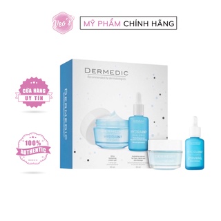 Bộ sản phẩm dưỡng da Dermedic Relief Hydrain Hyaluro For Sensitive Skin