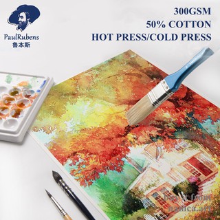 Giấy vẽ màu nước Paul Rubens A4 300gsm - 50% cotton