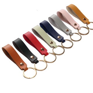 Móc khoá da bò thật FULL GRAIN - Handmade 100% - Khoá đồng/ Inox xịn - 1 cái củng giao