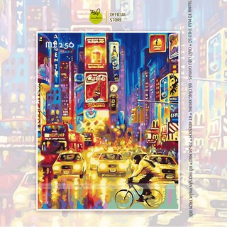 Tranh sơn dầu số hóa tự tô Đêm rực rỡ 256