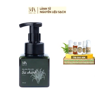 Sữa Tắm Thảo Mộc Tinh Dầu Sả Chanh Mộc An Chiết Xuất Tự Nhiên, Giảm Mụn Ngừa Rôm Sảy 250g