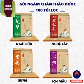 Túi 100 gói Thảo Dược Ngâm Chân , Ngâm Chân Thải Độc , Dược Liệu Chăm Sóc Sức Khỏe Tiện Dụng